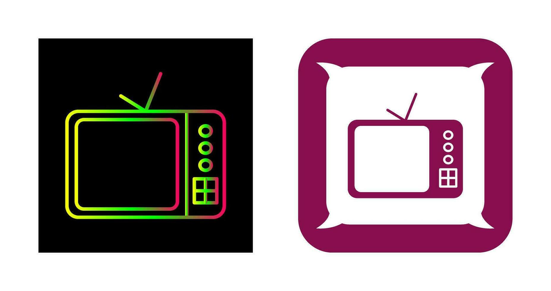 Vektorsymbol für Fernseher vektor