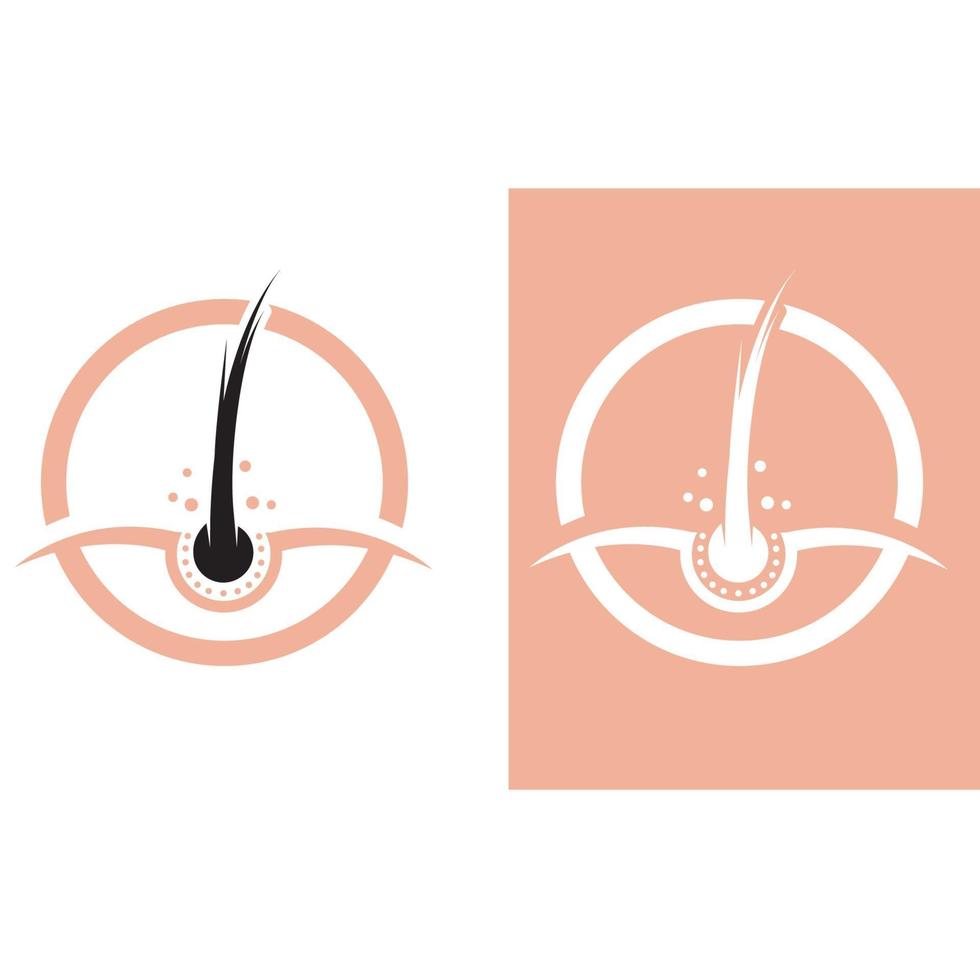 hårbehandlingar logotyp vektor ikonbild