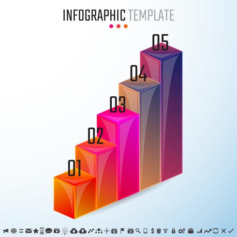 Infografiken-Designvorlage vektor