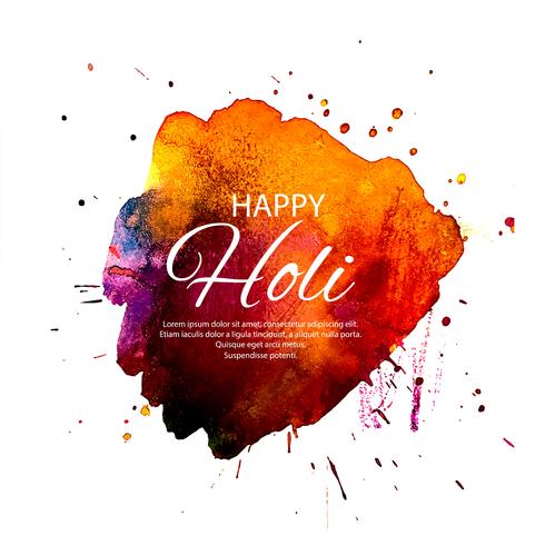 Glückliches indisches Frühlingsfest Holi des Farbhintergrundes vektor