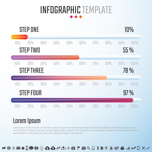 Infografiken-Designvorlage vektor