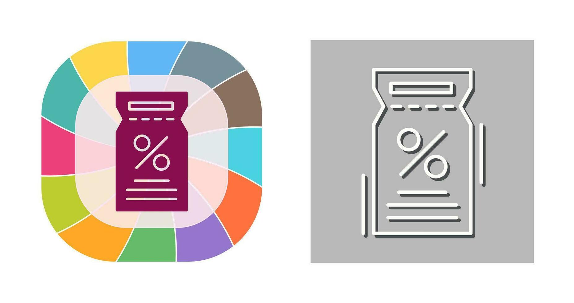 Vektorsymbol für Rabattgutscheine vektor