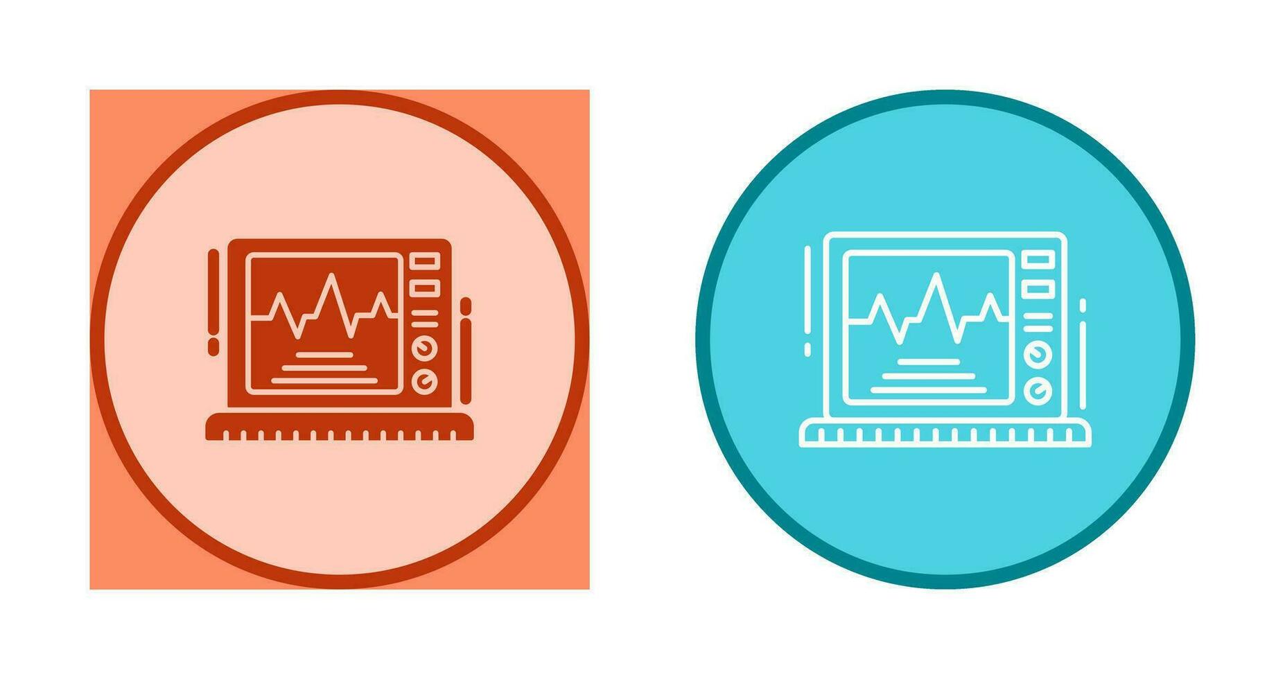 Ekg-Monitor-Vektorsymbol vektor