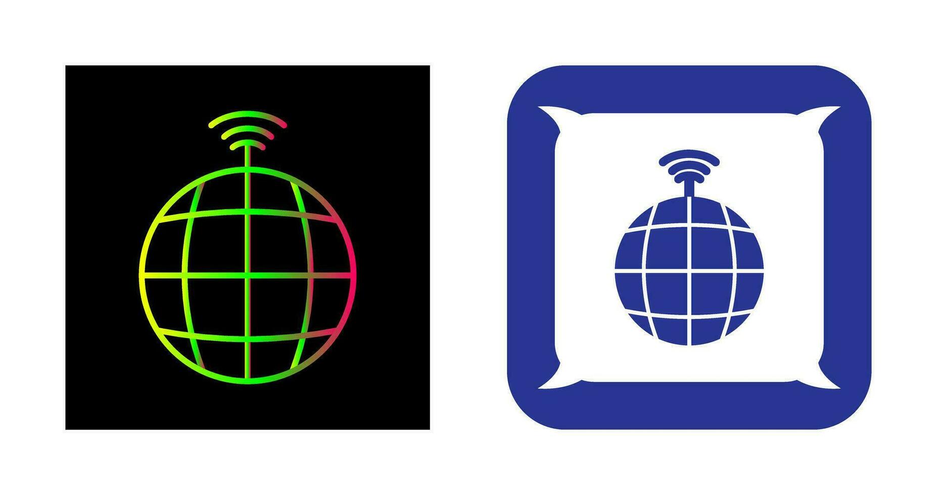 Vektorsymbol für globale Signale vektor