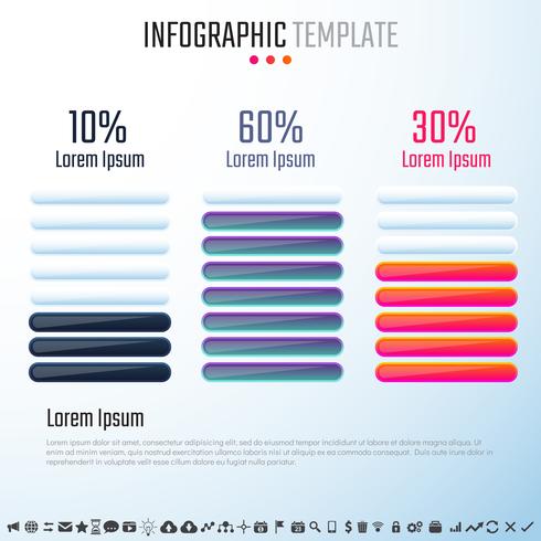 Infografiken-Designvorlage vektor