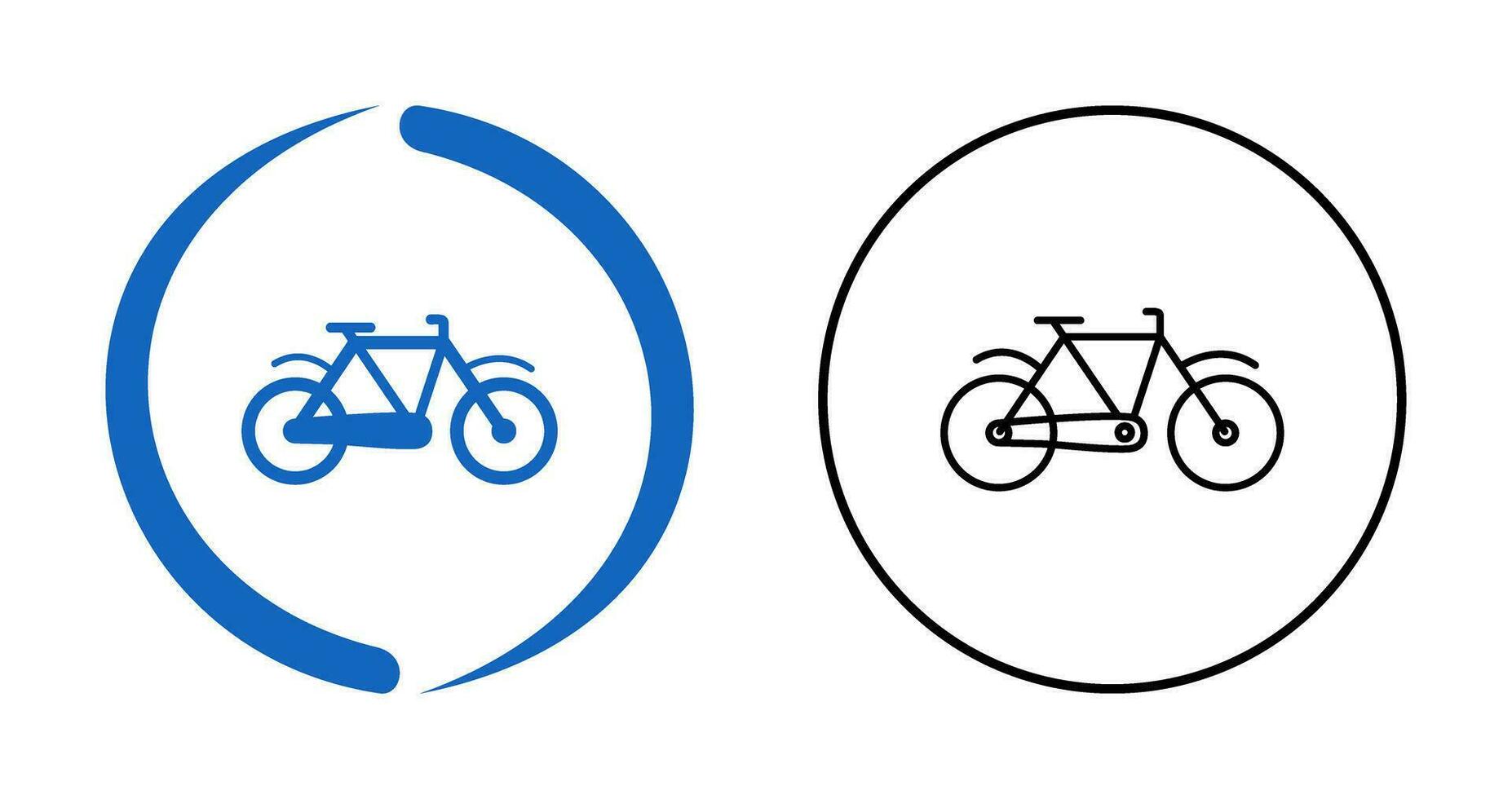 Fahrrad-Vektor-Symbol vektor