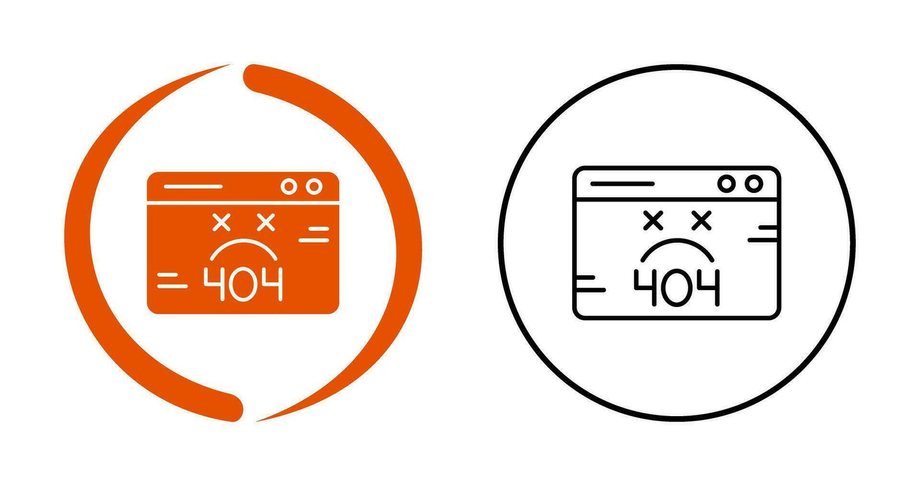 404-Fehlervektorsymbol vektor