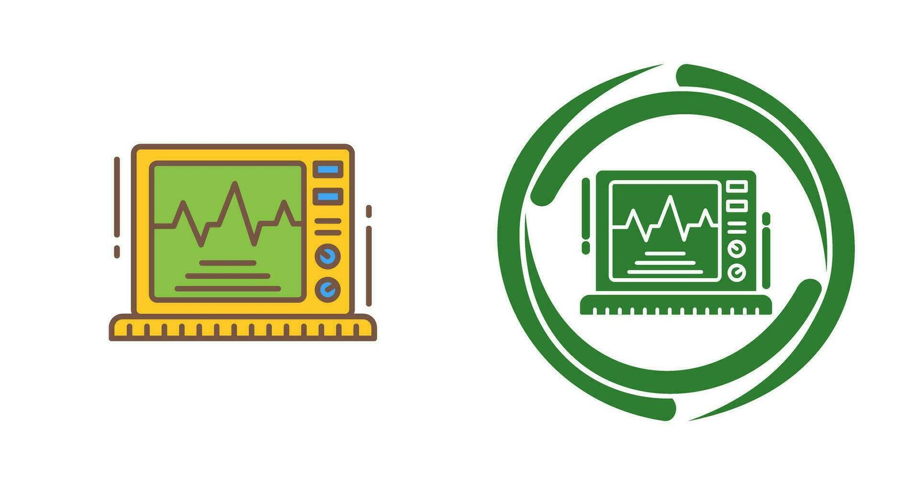 Ekg-Monitor-Vektorsymbol vektor