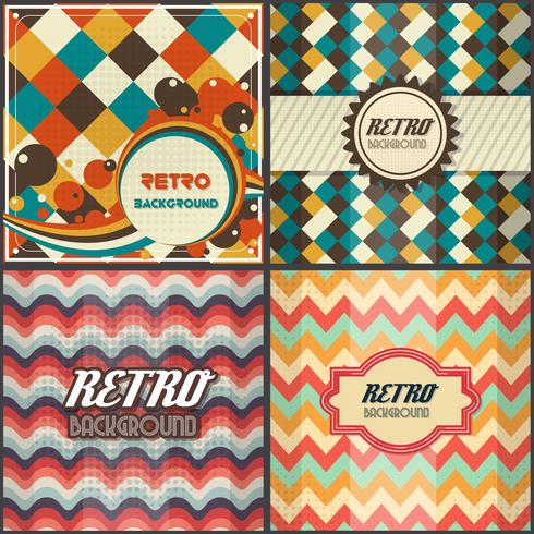 Gammal retro vintage stil design mall vektor