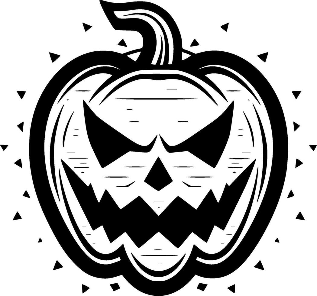 halloween - minimalistisk och platt logotyp - vektor illustration