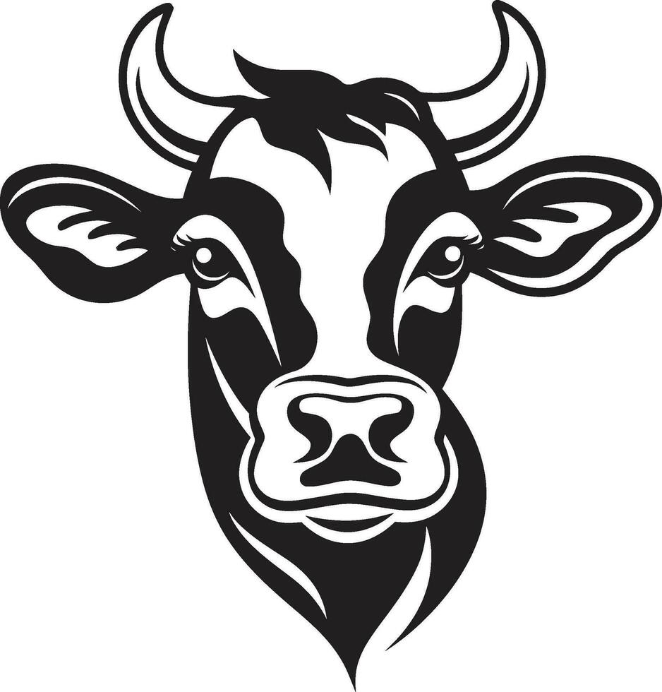 mejeri ko logotyp ikon svart vektor för webb mejeri ko svart vektor logotyp för webb