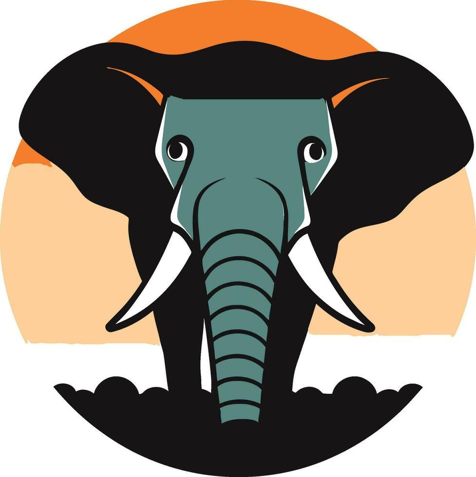 Elefant Vektor Logo Symbol zum Stärke und Leistung Elefant Vektor Logo Symbol zum Weisheit und Intelligenz