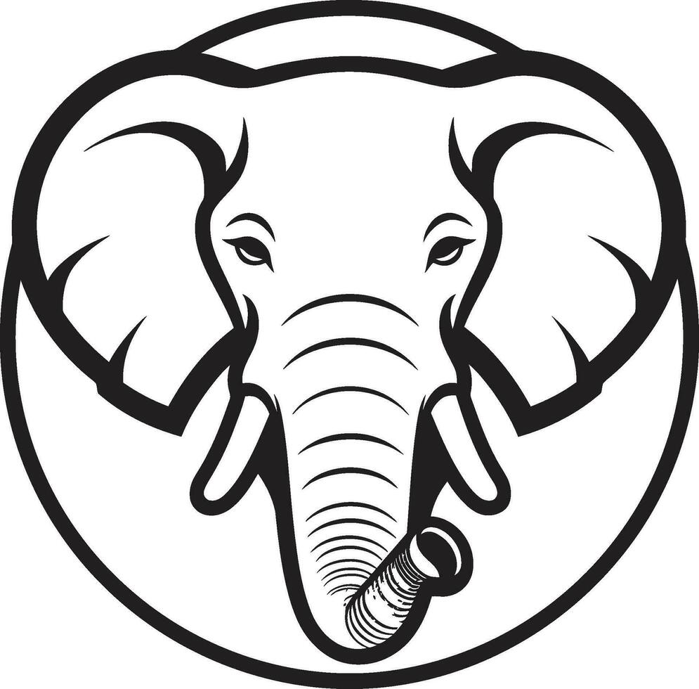 elefant vektor logotyp ikon för en varumärke det är ett av en besättning elefant vektor logotyp ikon för en varumärke det är stark tillsammans