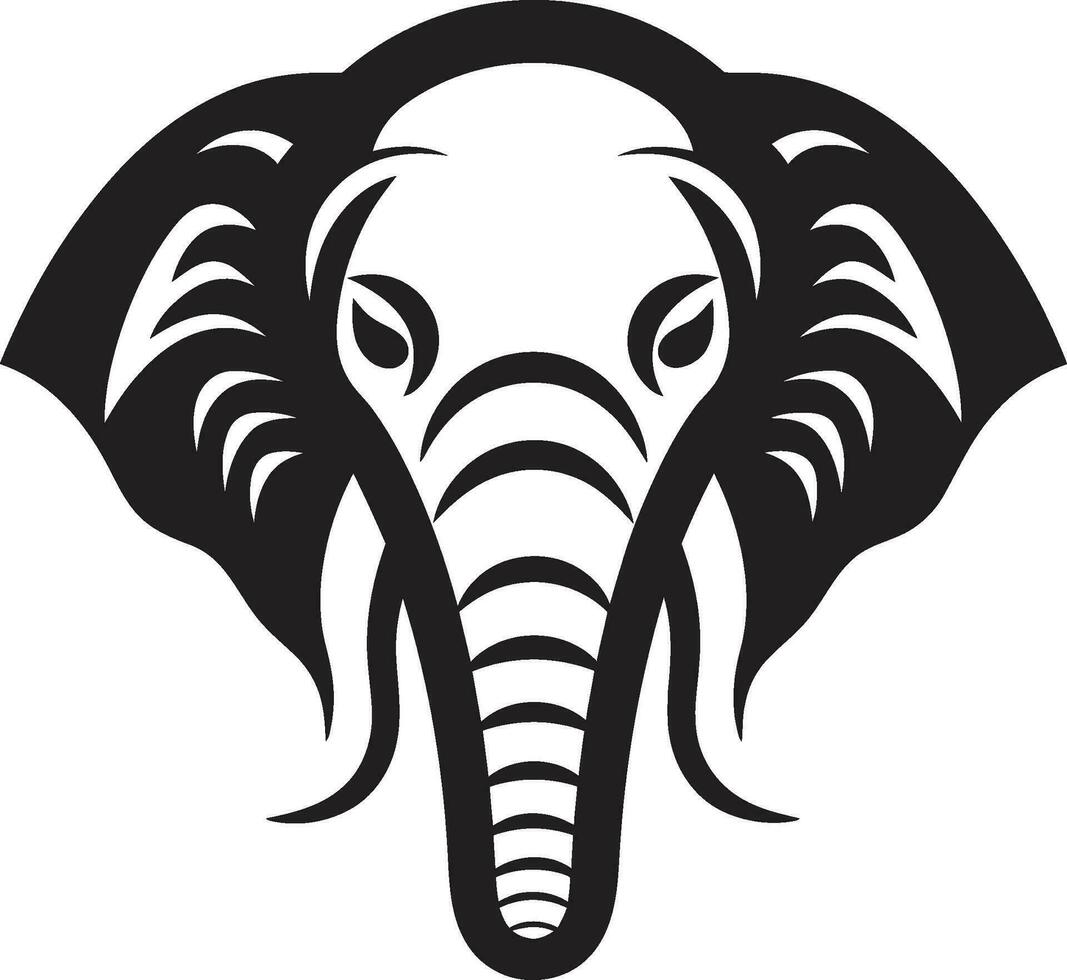 elefant vektor logotyp ikon för Bra tur och förmögenhet elefant vektor logotyp ikon för en safari äventyr