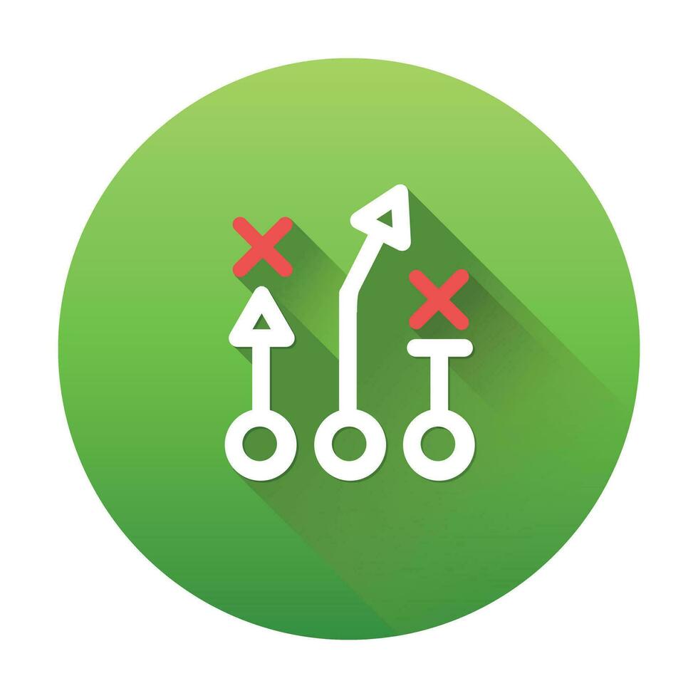 Illustration von ein strategisch planen vektor