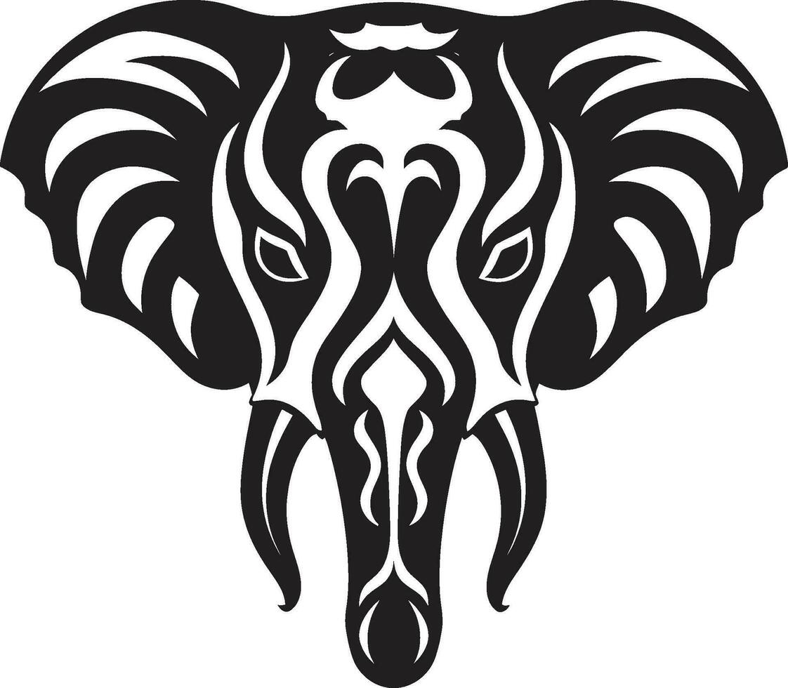 Elefant Logo mit Herde ein Symbol von Gemeinschaft und Stärke Elefant Logo mit afrikanisch Landschaft ein Symbol von Natur und Tierwelt vektor