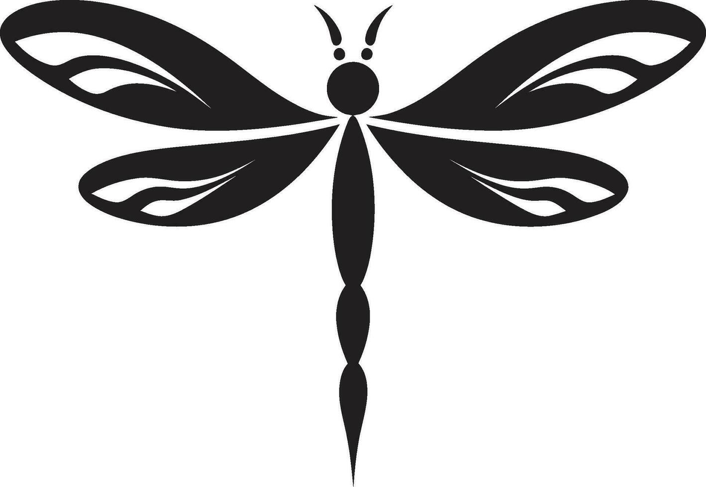 Flüstern Flügel Vektor Abzeichen geflügelt Wunder schwarz Vektor Symbol