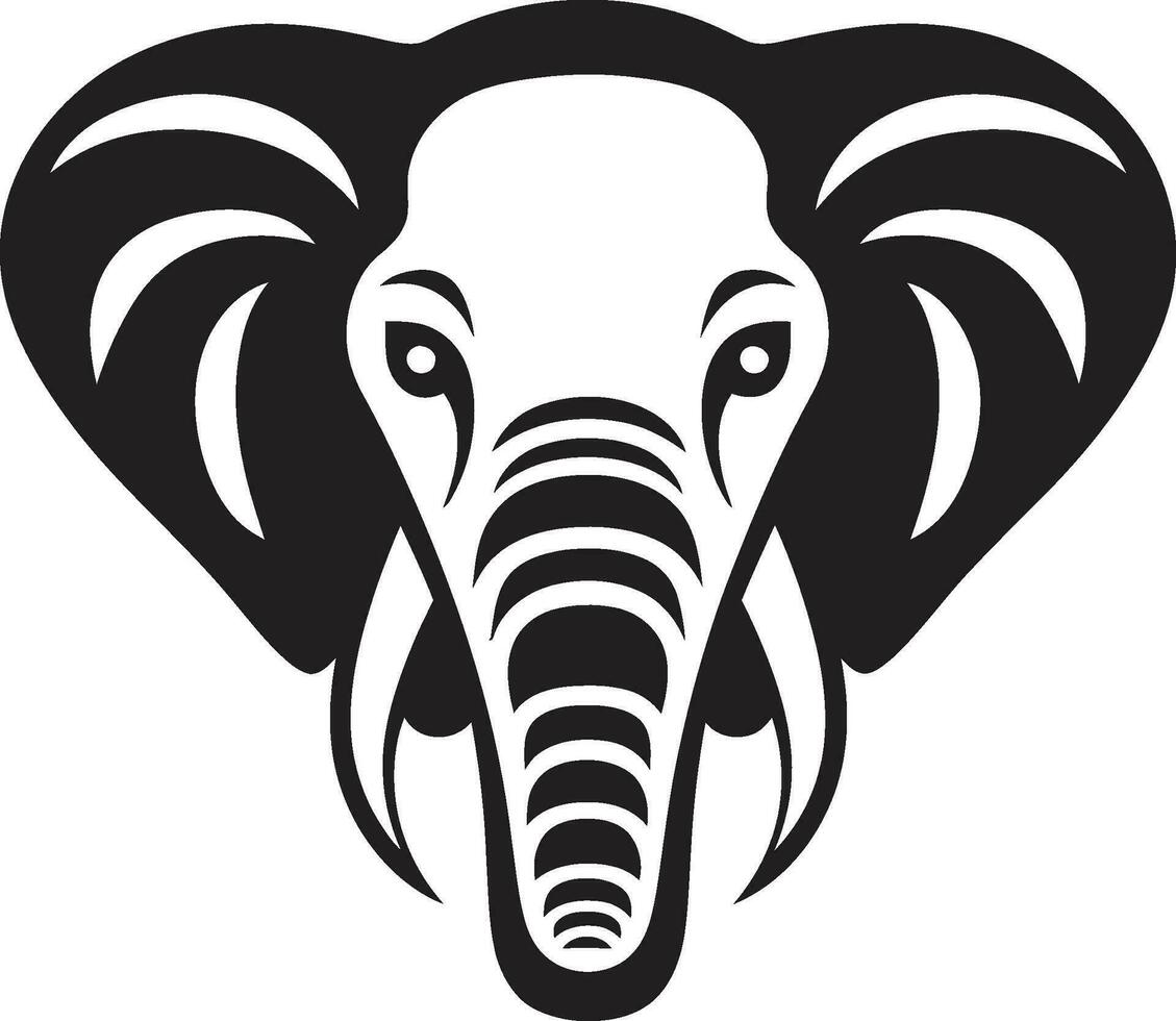 kraftfull elefant vektor logotyp ikon majestätisk elefant vektor logotyp ikon