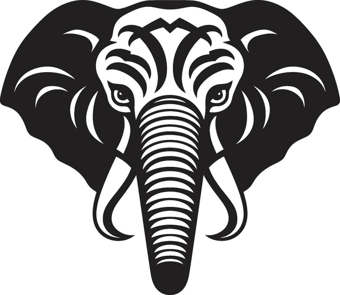 Elefant Logo mit afrikanisch Landschaft ein Symbol von Natur und Tierwelt Elefant Logo mit indisch Landschaft ein Symbol von Kultur und Tradition vektor