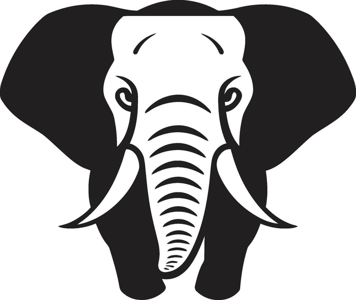 Fett gedruckt Elefant Logo ein mächtig Symbol zum Ihre Marke minimalistisch Elefant Logo ein einfach noch Wirksam Design vektor