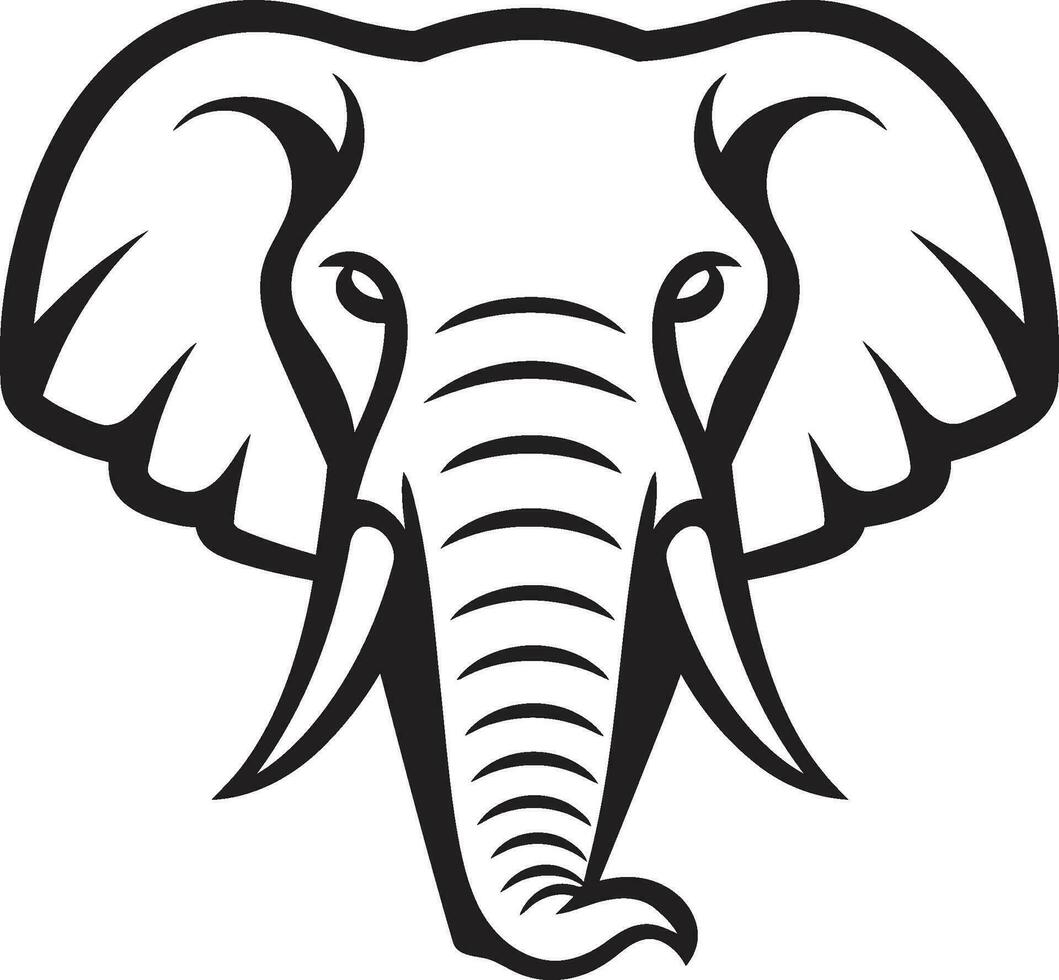 elefant vektor logotyp ikon för en varumärke det är ett av en besättning elefant vektor logotyp ikon för en varumärke det är stark tillsammans