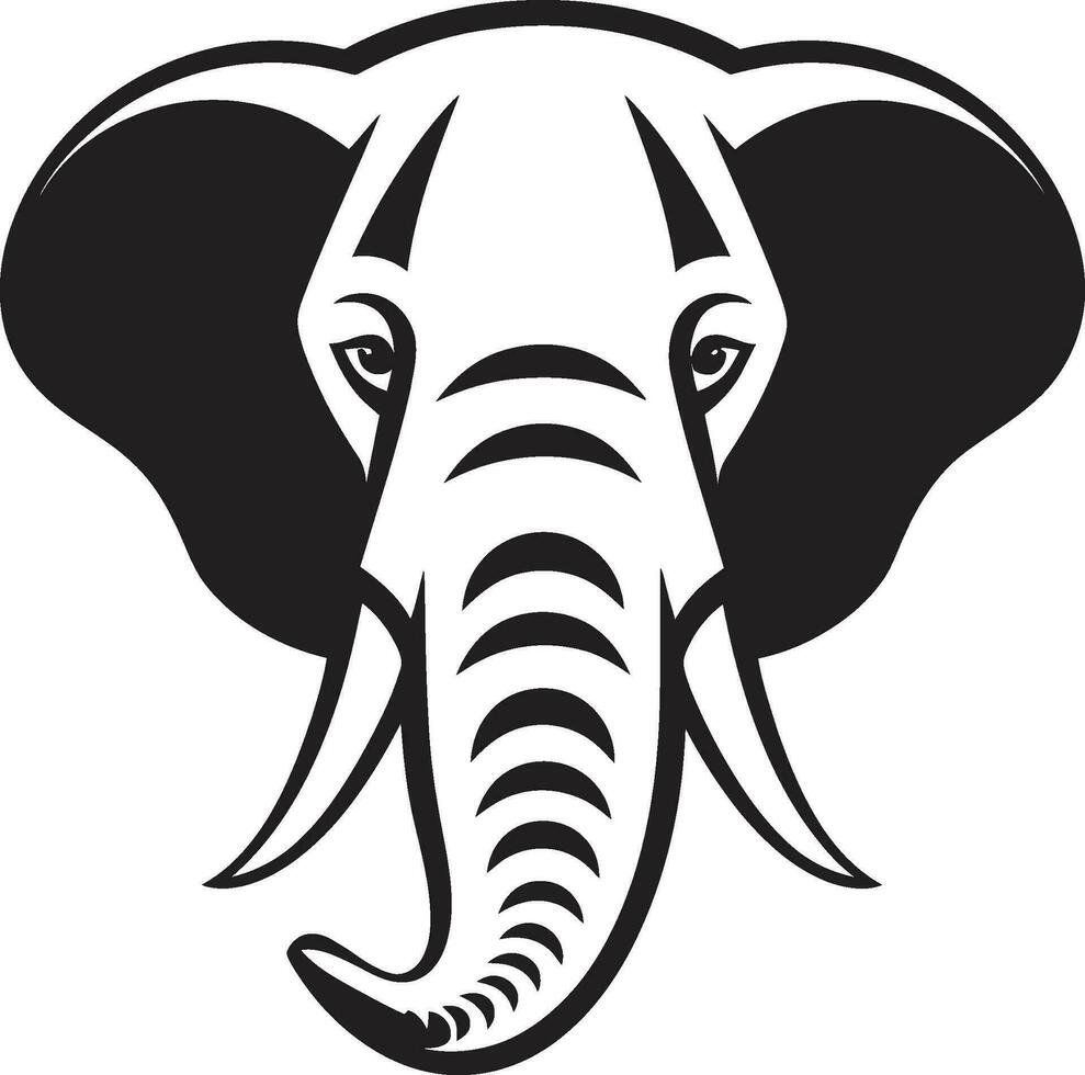 minimalistisk elefant logotyp en enkel än effektiv design geometrisk elefant logotyp en modern och unik design vektor