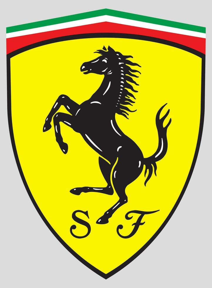 Ferrari Logo Italienisch Super Sport Auto vektor