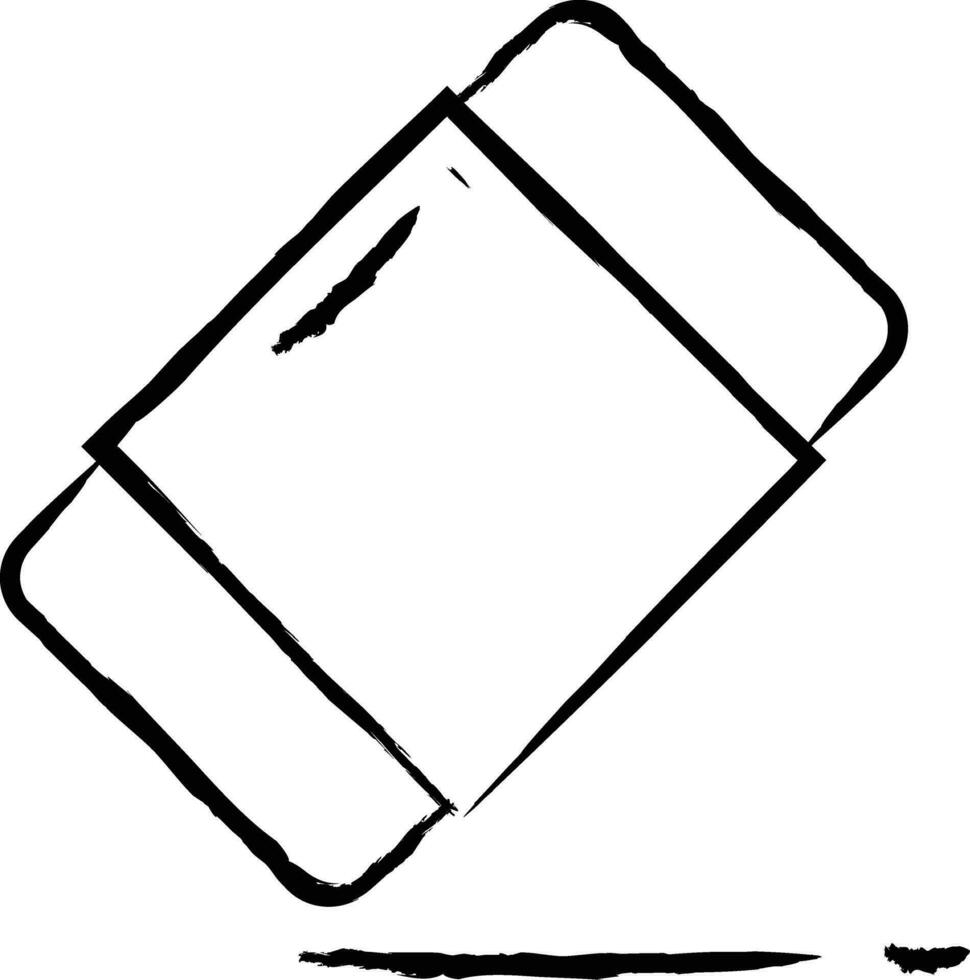 Radiergummi Hand gezeichnet Vektor Illustration
