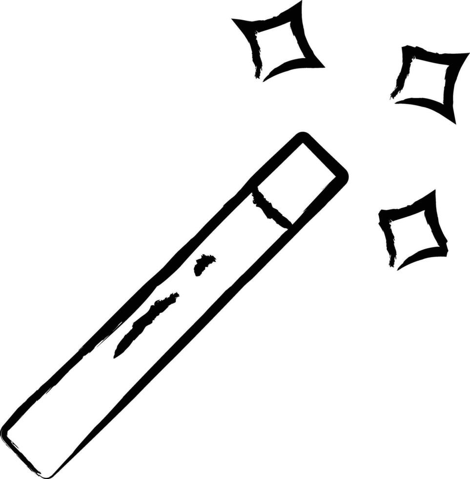 magi wand hand dragen vektor illustration