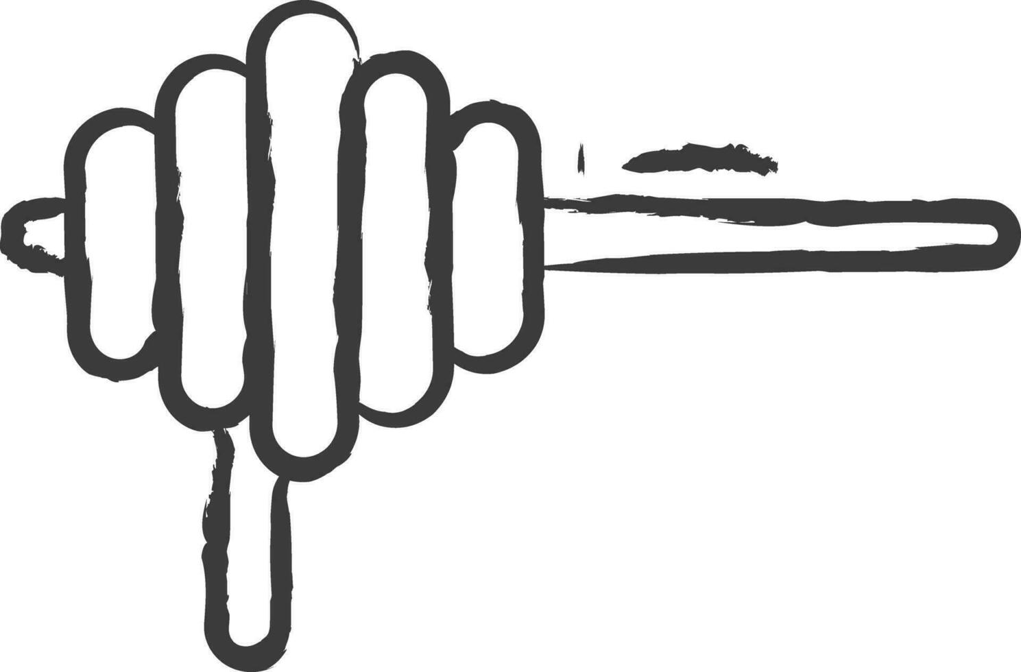 scarecrow hand dragen vektor illustration