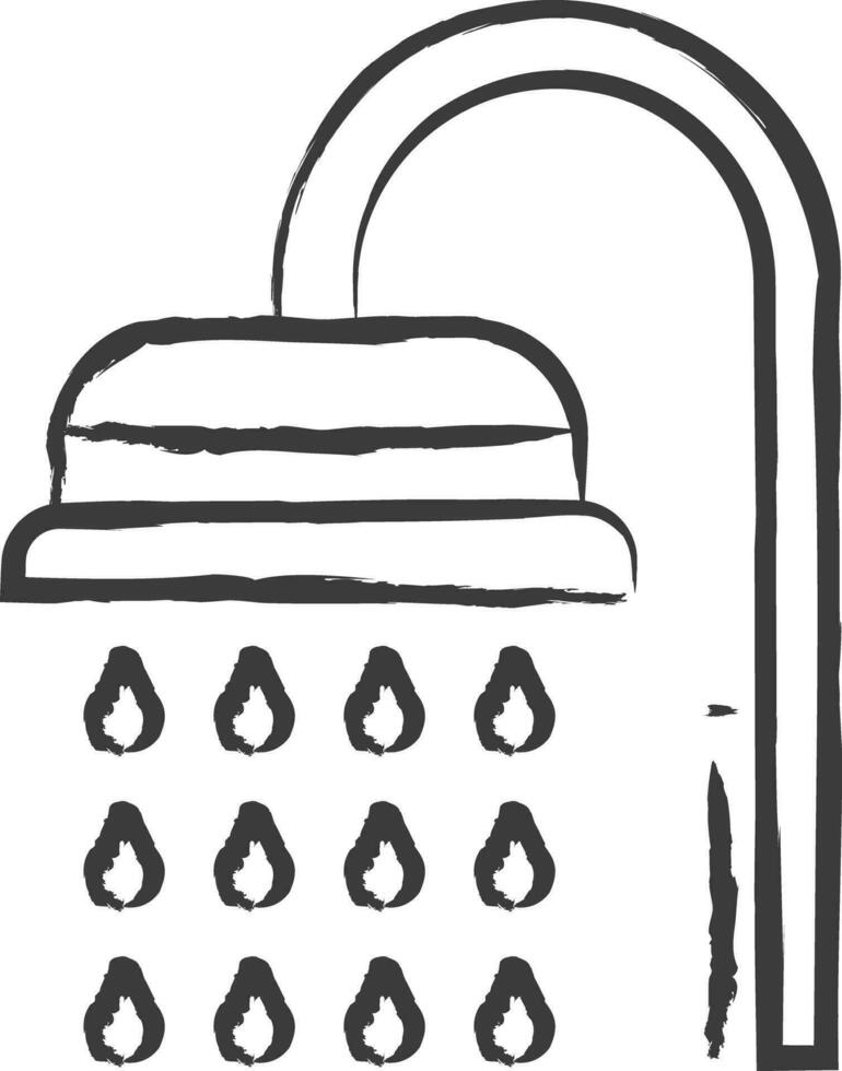 Dusche Hand gezeichnet Vektor Illustration