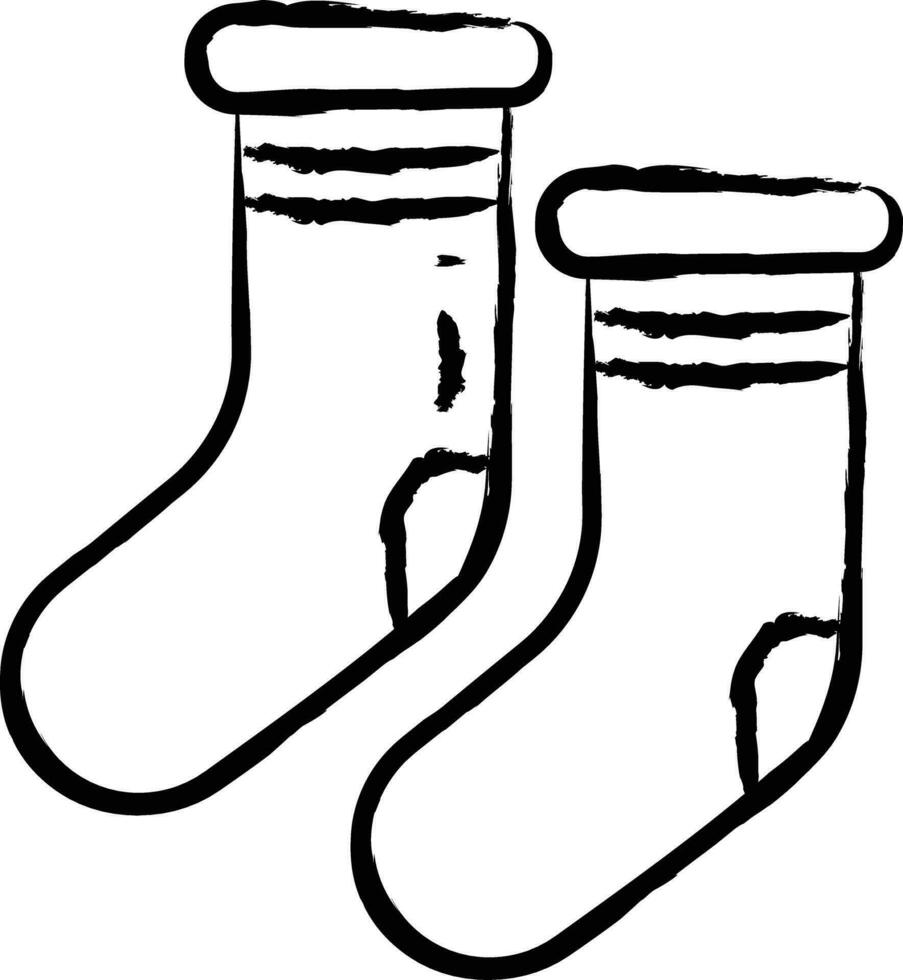 Socken Hand gezeichnet Vektor Illustration