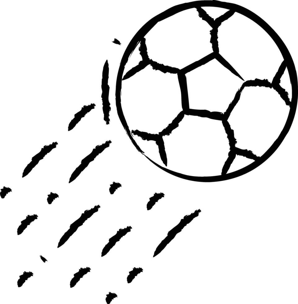 fotboll hand dragen vektor illustration