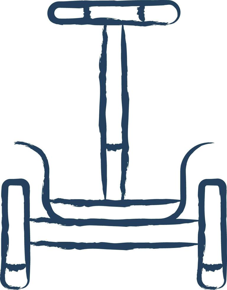 segway hand dragen vektor illustration
