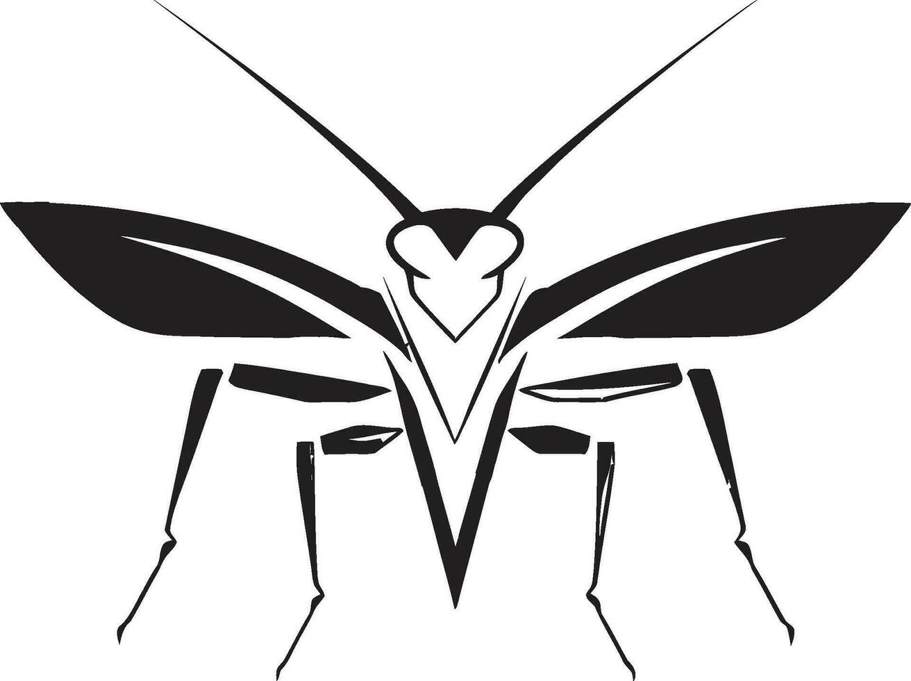 wild Majestät im schwarz Logo Symbol elegant Garten Botschafter monochromatisch Vektor