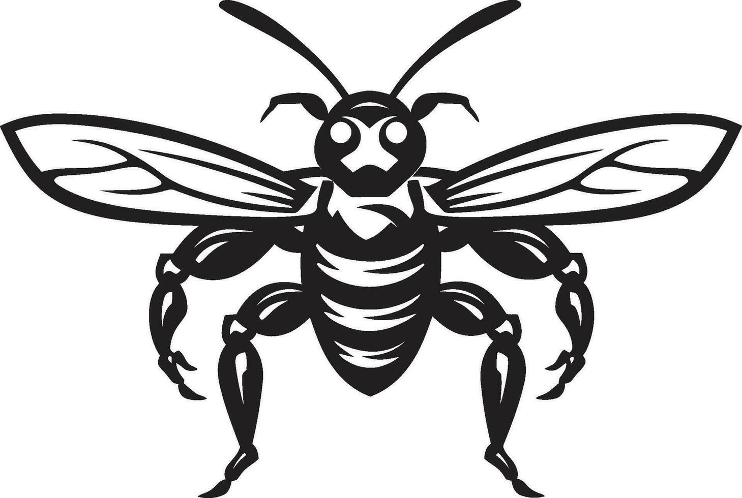 ikonisch Bienenstock Majestät Vektor Symbol Wildtiere Raub im Einfachheit Hornisse Symbol