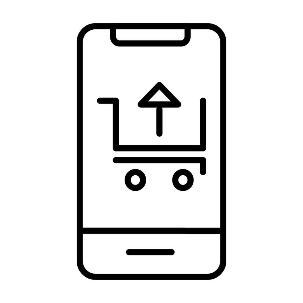 E-Commerce prüfen aus Symbol Gliederung Stil Vektor Illustration. können Sein benutzt zum Webseite Symbole, ui und Handy, Mobiltelefon Apps