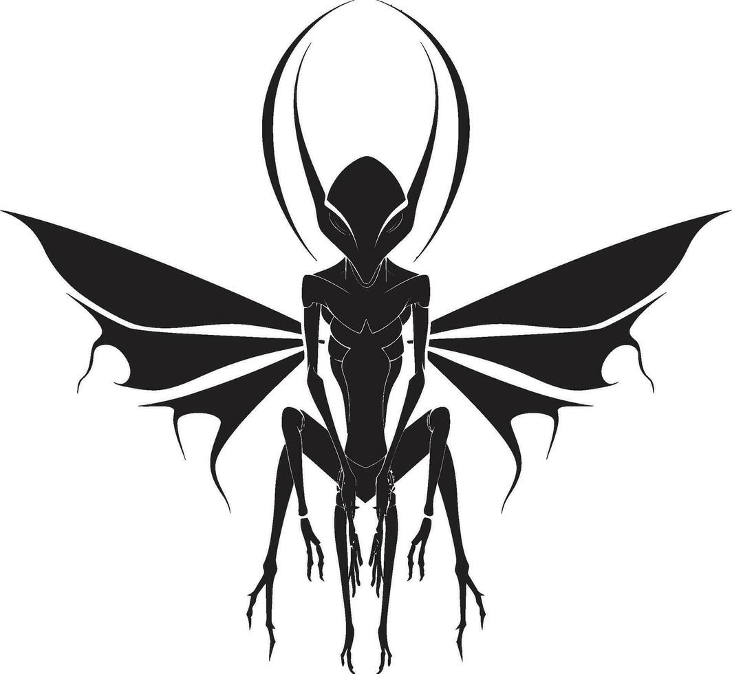 Symbol von das Garten Gottesanbeterin Vektor Logo Anmut und Leistung schwarz Gottesanbeterin Emblem