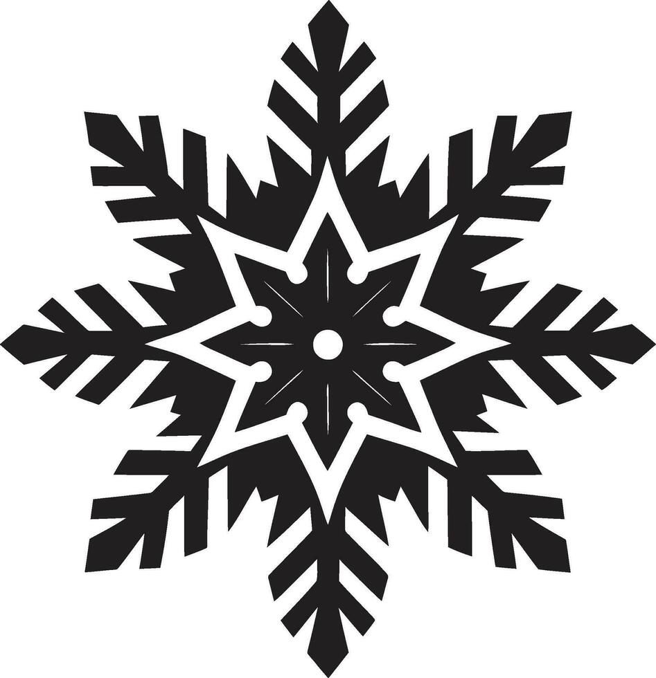 naiv snö silhuett symbolisk ikon naturer serenad majestät snö logotyp emblem vektor