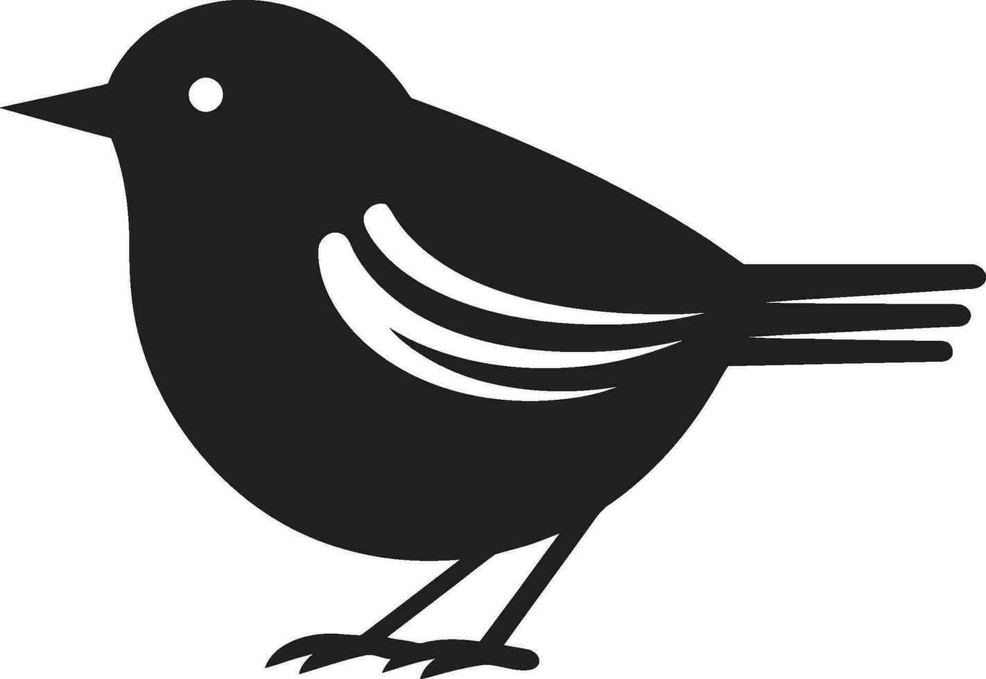 ikoniska avian serenad modern vektor symbol fåglar bo av majestät svart emblem design