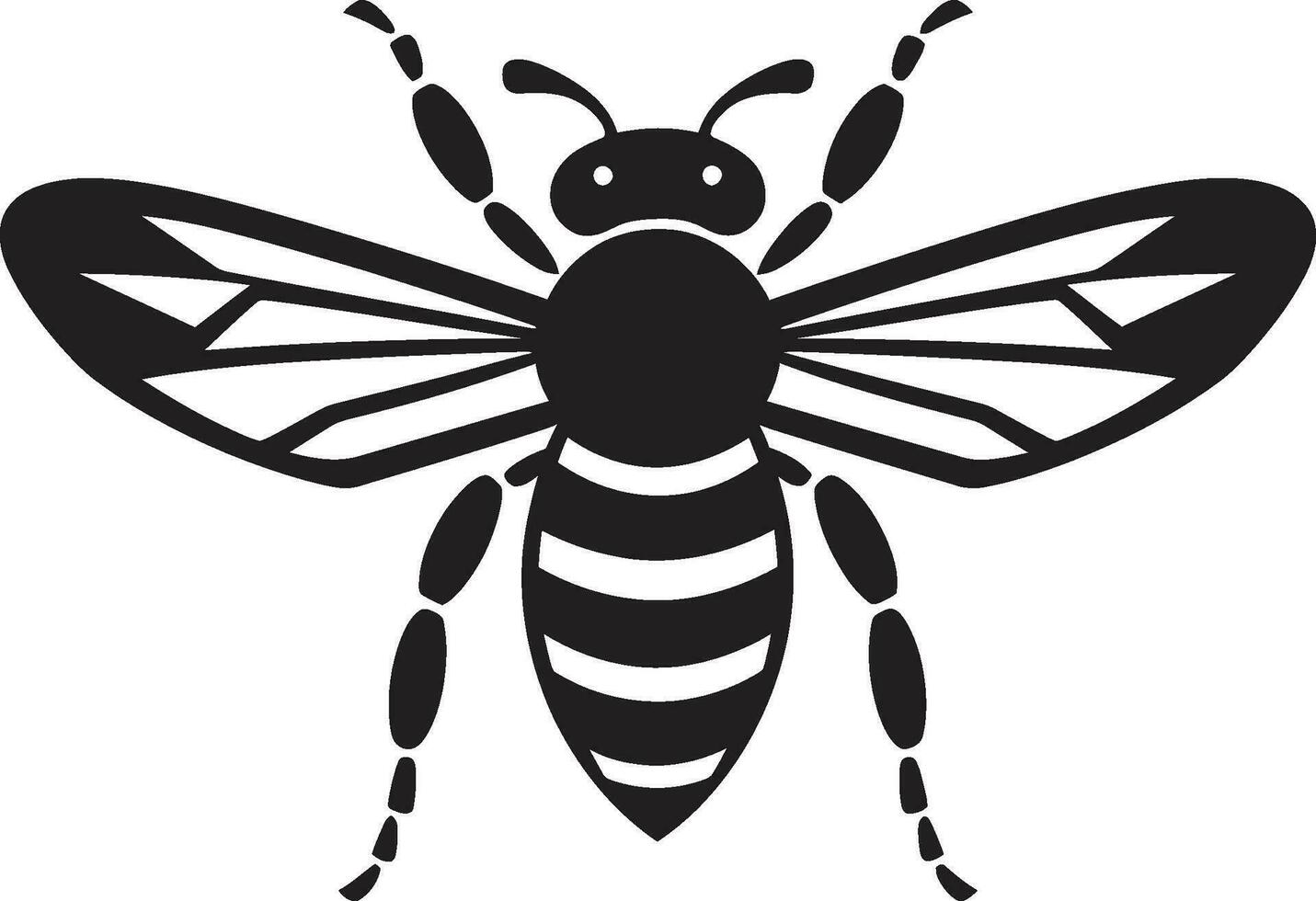 Wildtiere mächtig Verteidiger Vektor Symbol emblematisch Bienenstock Wächter Hornisse Symbol