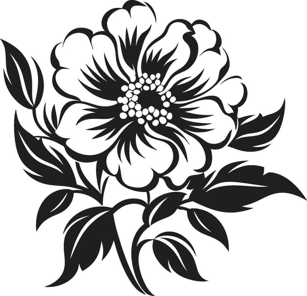 minimalistisch Blumen- Symbol eben Design Blumen- Symbol vektor