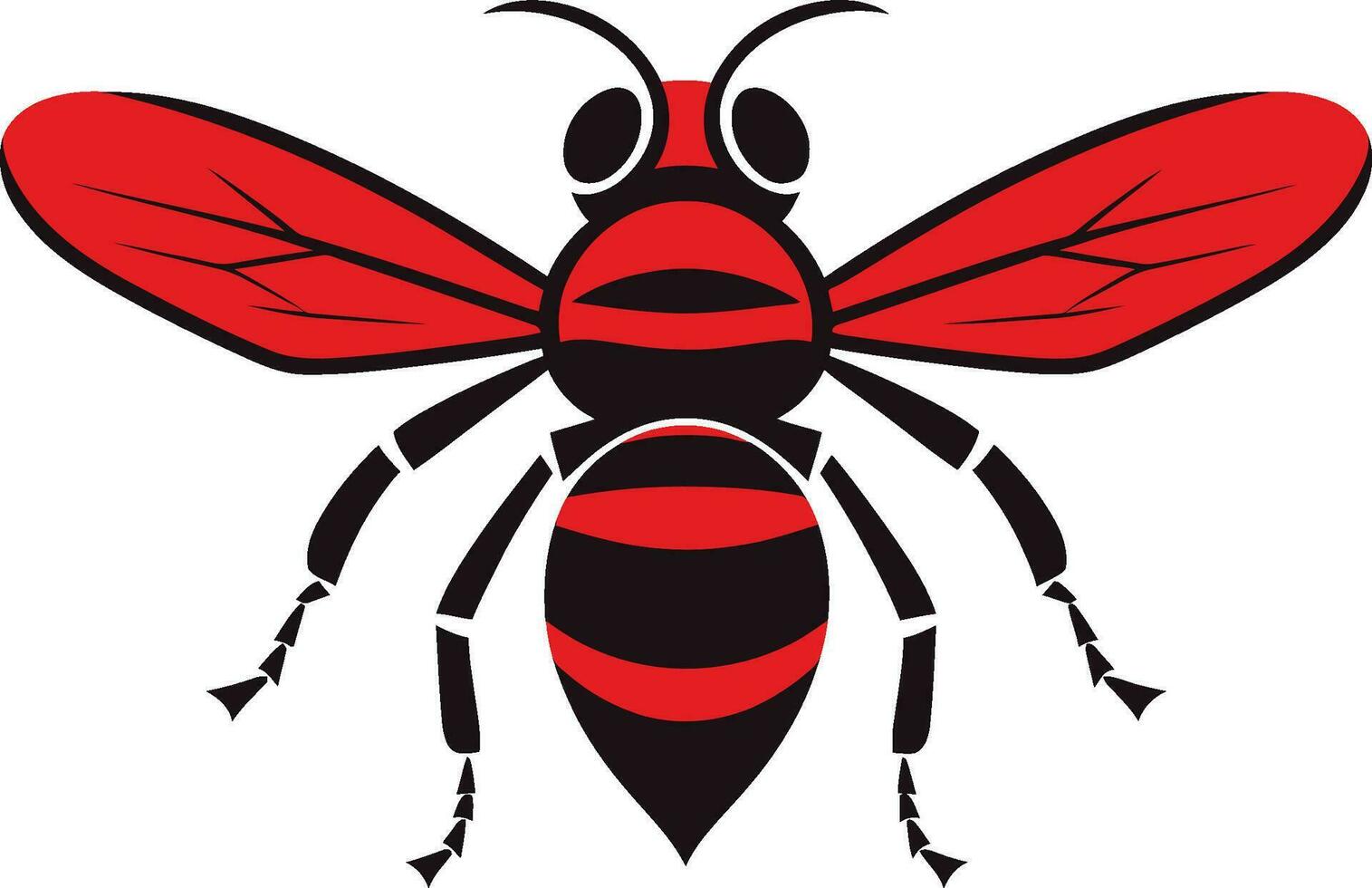 Symbol von das Schwarm Hornisse Vektor Logo Stärke und Leistung schwarz Hornisse Emblem