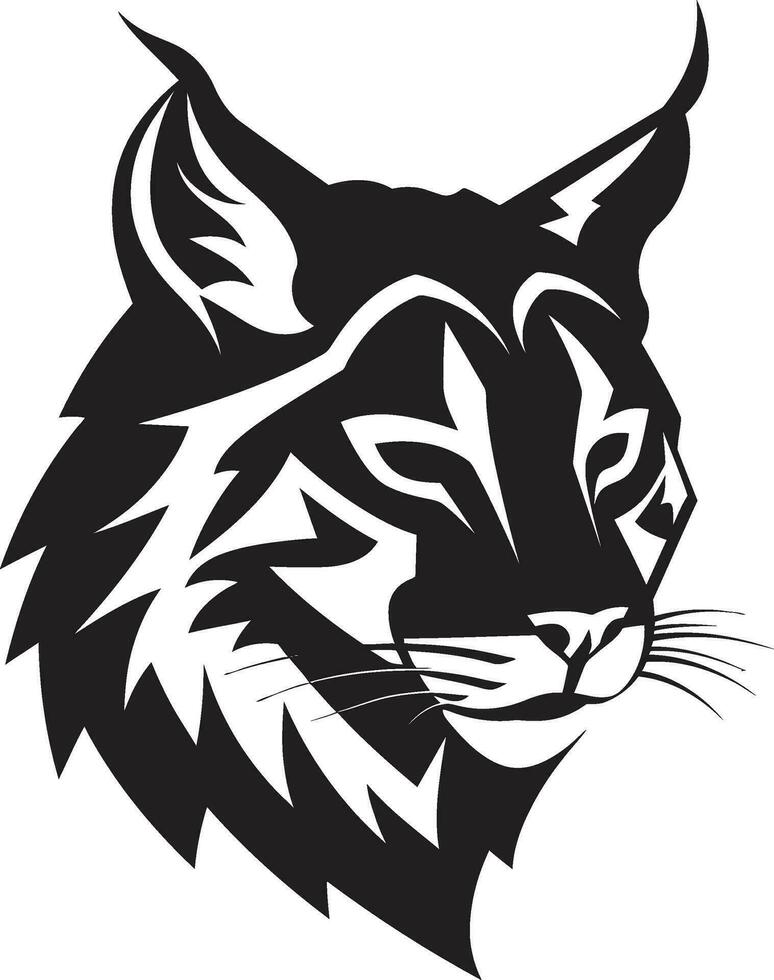 anmutig Luchs Silhouette ikonisch Design Luchs Emblem von das Wildnis Vektor Logo