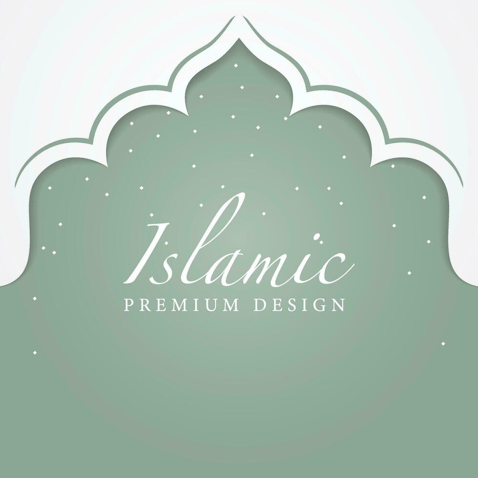 islamisches hintergrunddesign. grußkarte, banner, plakat. Vektor-Illustration. vektor