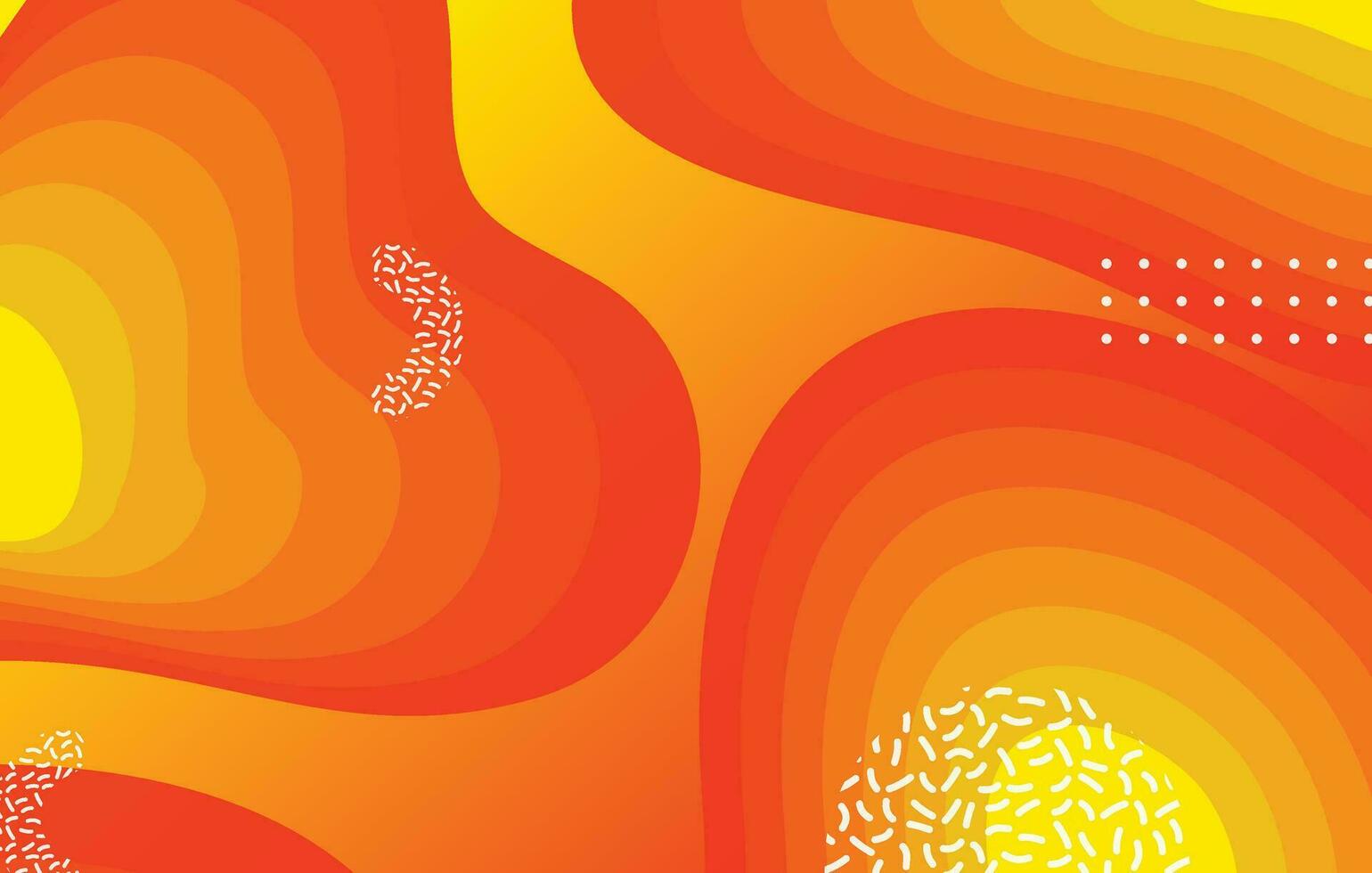 abstrakt Flüssigkeit Farbe Hintergrund Design. Orange und Gelb Elemente mit Flüssigkeit Gradient vektor