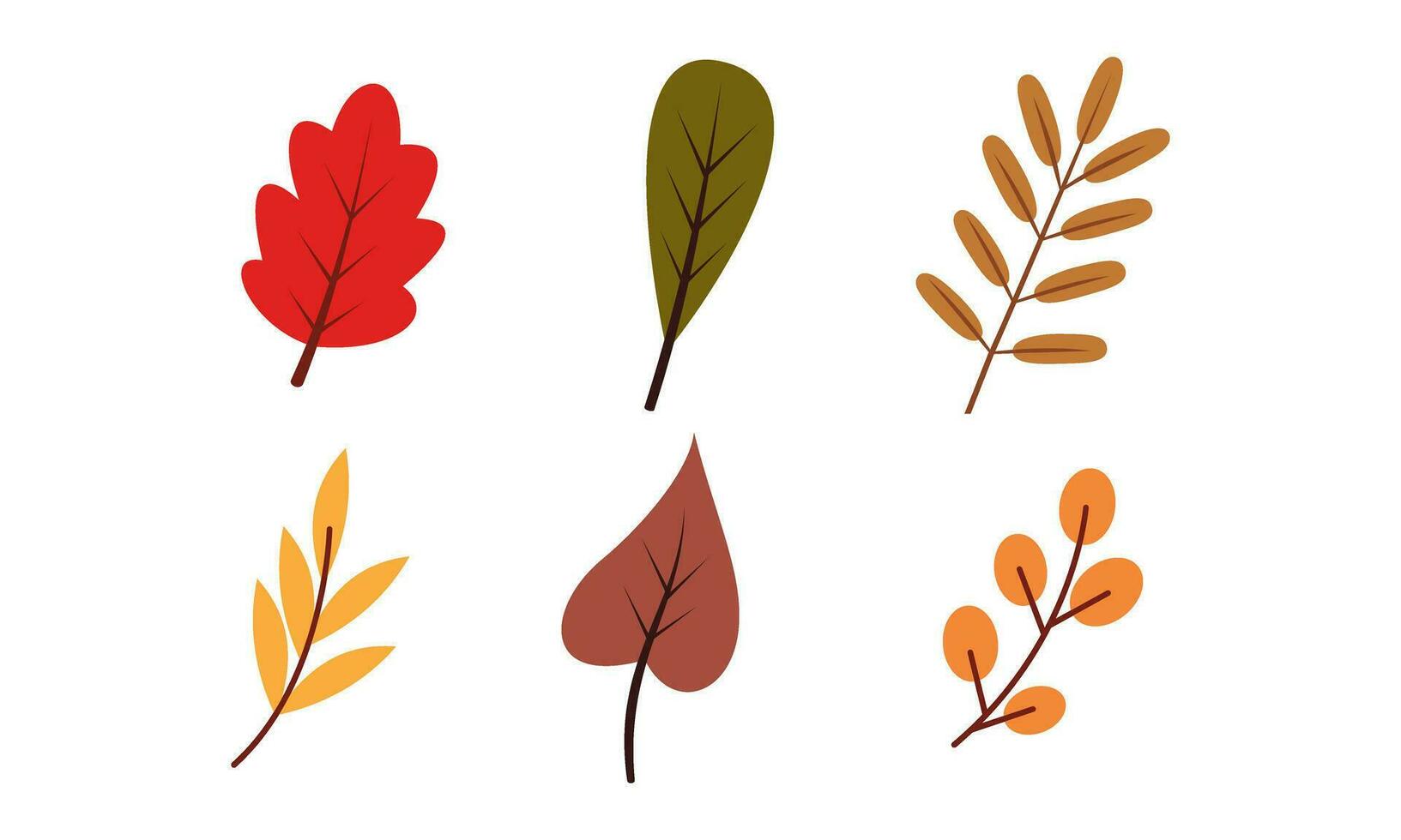 Herbst Blätter Logo Vektor Bild