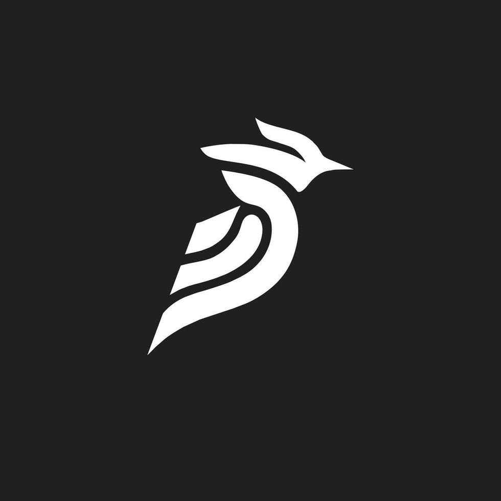 flygande djärv linje fågel logotyp abstrakt design vektor mall. Örn logotyp, isolerat i vit bakgrund.