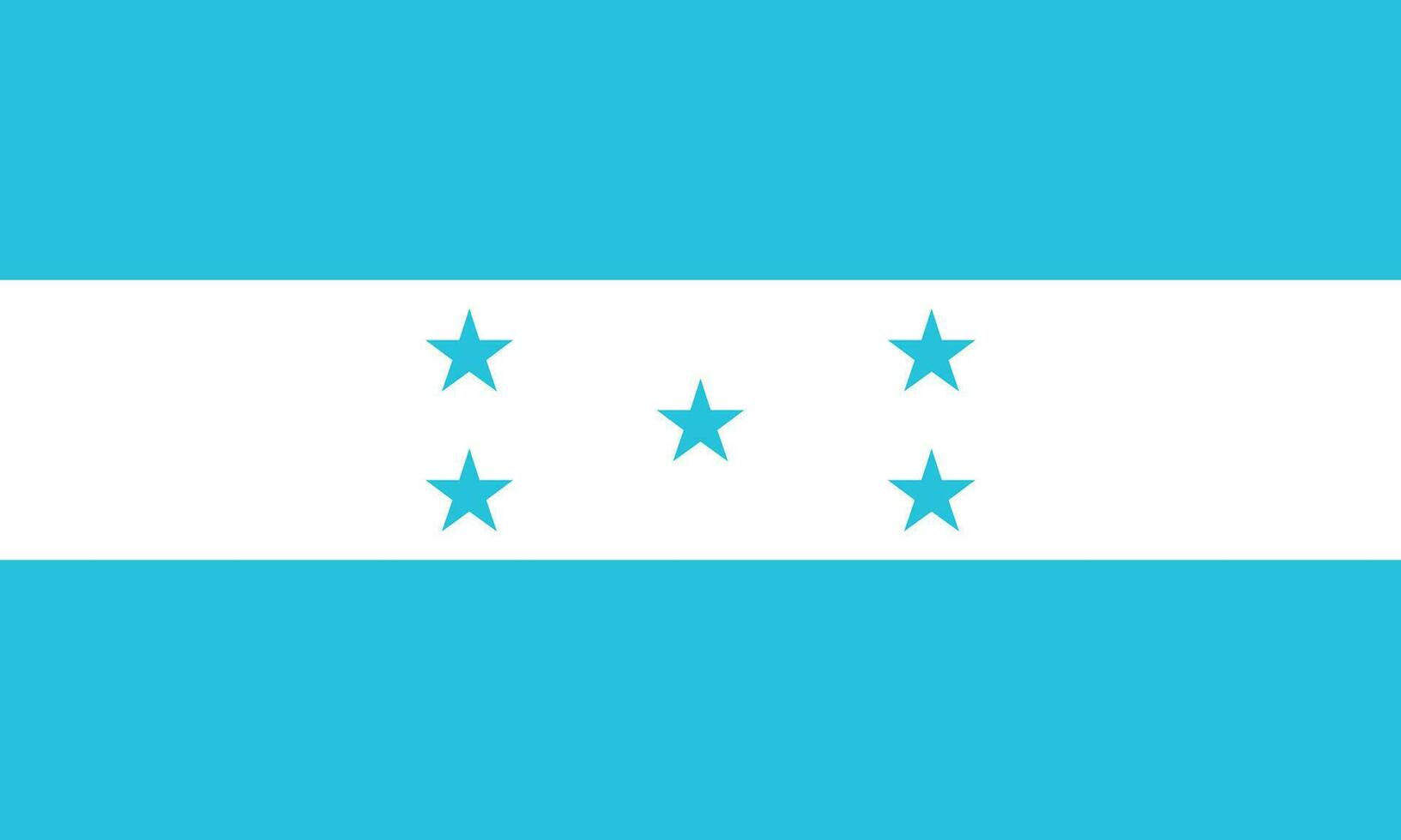 eben Illustration von Honduras Flagge. Honduras Flagge Design. vektor