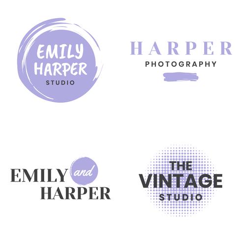 Feminin Vintage Retro Vector Logo